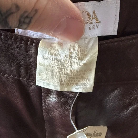 NWT Escada Leather Pants Size 6 - Picture 5 of 8